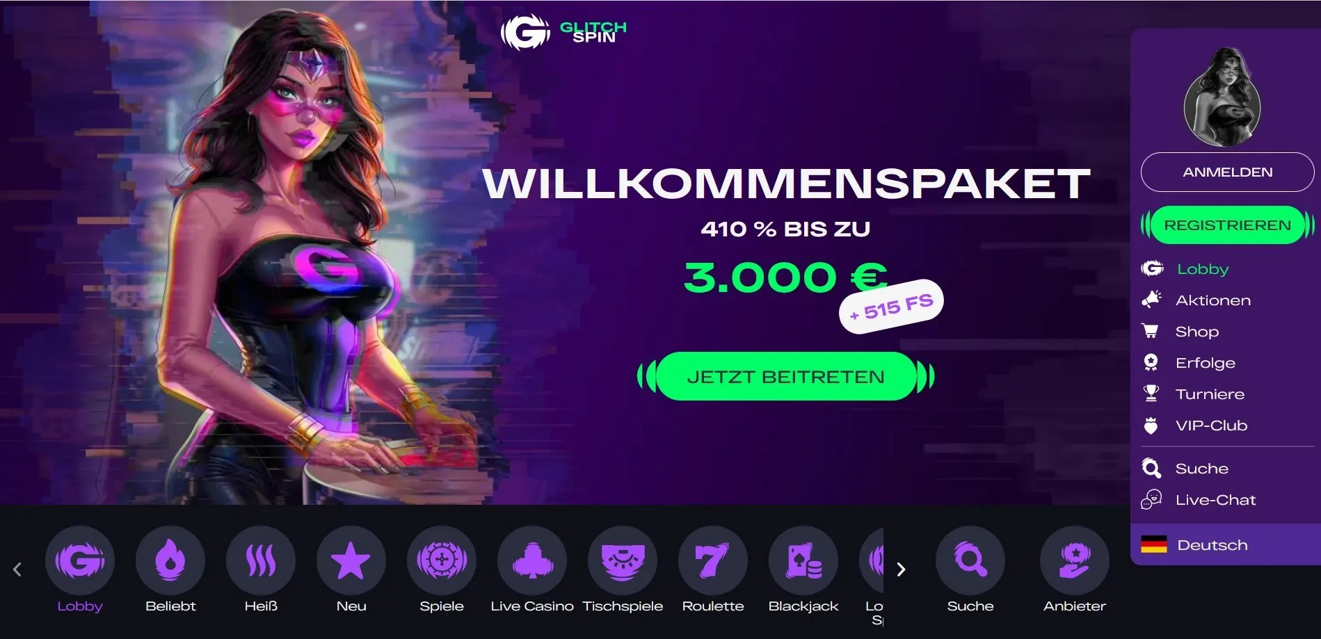 Glitchspin Casino Glitchspin Casino Startseite